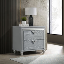 Load image into Gallery viewer, Veronica 2-drawer Nightstand Bedside Table Light Silver
