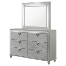 Load image into Gallery viewer, Veronica 6-drawer Dresser with Mirror Light Silver

