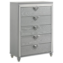 Load image into Gallery viewer, Veronica 5-drawer Bedroom Chest Light Silver

