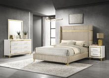 Load image into Gallery viewer, Lucia 4-piece Eastern King Bedroom Set Beige and White
