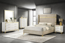 Load image into Gallery viewer, Lucia Upholstered Queen Wingback Bed Beige
