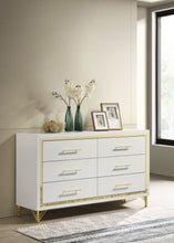 Load image into Gallery viewer, Lucia 6-drawer Bedroom Dresser White
