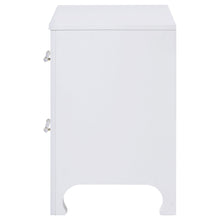 Load image into Gallery viewer, Anastasia 2-drawer Nightstand Bedside Table Pearl White
