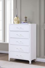 Load image into Gallery viewer, Anastasia 5-drawer Bedroom Chest Pearl White
