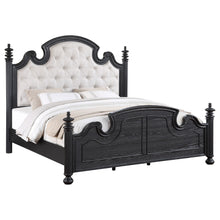 Load image into Gallery viewer, Celina Wood Eastern King Poster Bed Black
