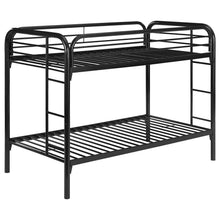 Load image into Gallery viewer, Morgan Twin Over Twin Bunk Bed Black
