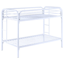 Load image into Gallery viewer, Morgan Twin Over Twin Bunk Bed White
