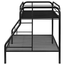 Load image into Gallery viewer, Morgan Twin Over Full Bunk Bed Black

