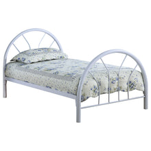 Load image into Gallery viewer, Marjorie Metal Twin Open Frame Bed White
