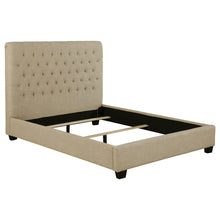 Load image into Gallery viewer, Chloe Upholstered Full Panel Bed Oatmeal
