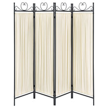 Load image into Gallery viewer, Dove 4-panel Folding Screen Beige and Black
