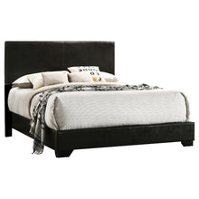 Load image into Gallery viewer, Conner Upholstered Full Panel Bed Black
