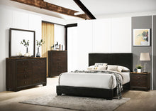 Load image into Gallery viewer, Conner Upholstered Full Panel Bed Black
