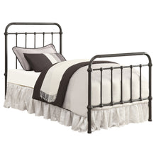 Load image into Gallery viewer, Livingston Metal Twin Open Frame Bed Dark Bronze
