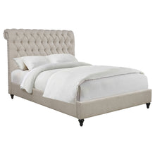 Load image into Gallery viewer, Devon Upholstered Full Panel Bed Beige
