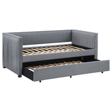 Load image into Gallery viewer, Brodie Upholstered Twin Daybed with Trundle Grey
