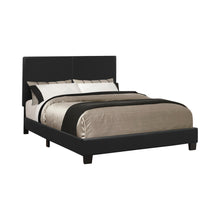 Load image into Gallery viewer, Mauve Upholstered Full Panel Bed Black
