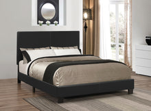 Load image into Gallery viewer, Mauve Upholstered Twin Panel Bed Black
