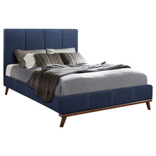 Load image into Gallery viewer, Charity Upholstered Full Panel Bed Blue
