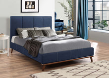 Load image into Gallery viewer, Charity Upholstered Full Panel Bed Blue
