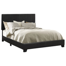 Load image into Gallery viewer, Dorian Upholstered Full Panel Bed Black

