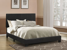 Load image into Gallery viewer, Dorian Upholstered Full Panel Bed Black
