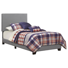 Load image into Gallery viewer, Dorian Upholstered Twin Panel Bed Grey
