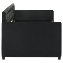 Load image into Gallery viewer, Kendall Upholstered Twin Daybed with Trundle Black
