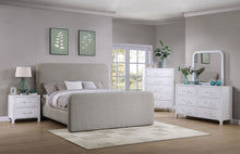 Load image into Gallery viewer, Wren Upholstered Eastern King Panel Bed Grey
