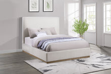 Load image into Gallery viewer, Knox Upholstered EASTERN KING Panel Bed Cream
