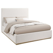 Load image into Gallery viewer, Knox Upholstered Queen Panel Bed Cream
