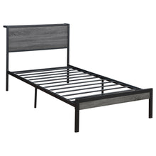 Load image into Gallery viewer, Ricky Metal Twin Panel Bed Grey
