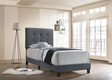 Load image into Gallery viewer, Mapes Upholstered Twin Panel Bed Grey
