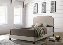 Load image into Gallery viewer, Tamarac Upholstered Full Panel Bed Beige
