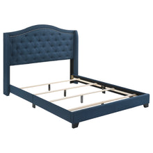 Load image into Gallery viewer, Sonoma Upholstered Eastern King Wingback Bed Blue
