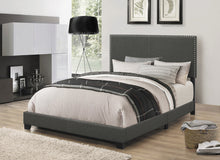 Load image into Gallery viewer, Boyd Upholstered Full Panel Bed Charcoal
