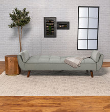 Load image into Gallery viewer, Caufield Upholstered Buscuit Tufted Covertible Sofa Bed Grey
