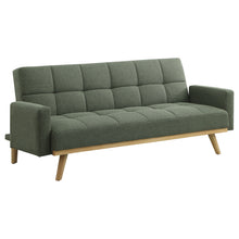 Load image into Gallery viewer, Kourtney Upholstered Track Arms Covertible Sofa Bed Sage Green
