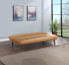 Load image into Gallery viewer, Jenson Multipurpose Upholstered Tufted Convertible Sofa Bed Saddle Brown
