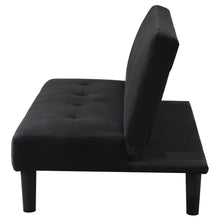 Load image into Gallery viewer, Stanford Multipurpose Upholstered Tufted Convertible Sofa Bed Black
