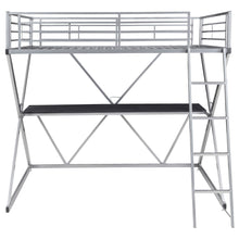 Load image into Gallery viewer, Hyde Full Workstation Loft Bed Silver
