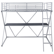 Load image into Gallery viewer, Hyde Twin Workstation Loft Bed Silver
