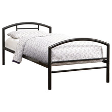 Load image into Gallery viewer, Baines Metal Twin Open Frame Bed Black
