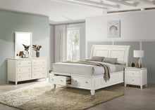 Load image into Gallery viewer, Selena 4-piece Full Bedroom Set Cream White
