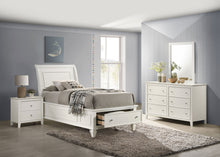 Load image into Gallery viewer, Selena 4-piece Twin Bedroom Set Cream White
