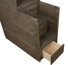 Load image into Gallery viewer, Wrangle Hill 4-drawer Stairway Chest Gun Smoke
