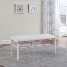 Load image into Gallery viewer, Massi Tufted Upholstered Bench Powder Pink
