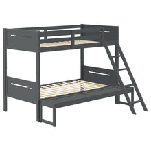 Load image into Gallery viewer, Littleton Wood Twin Over Full Bunk Bed Grey
