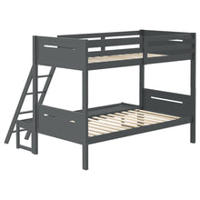 Load image into Gallery viewer, Littleton Wood Twin Over Full Bunk Bed Grey
