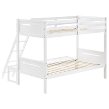 Load image into Gallery viewer, Littleton Wood Twin Over Full Bunk Bed White

